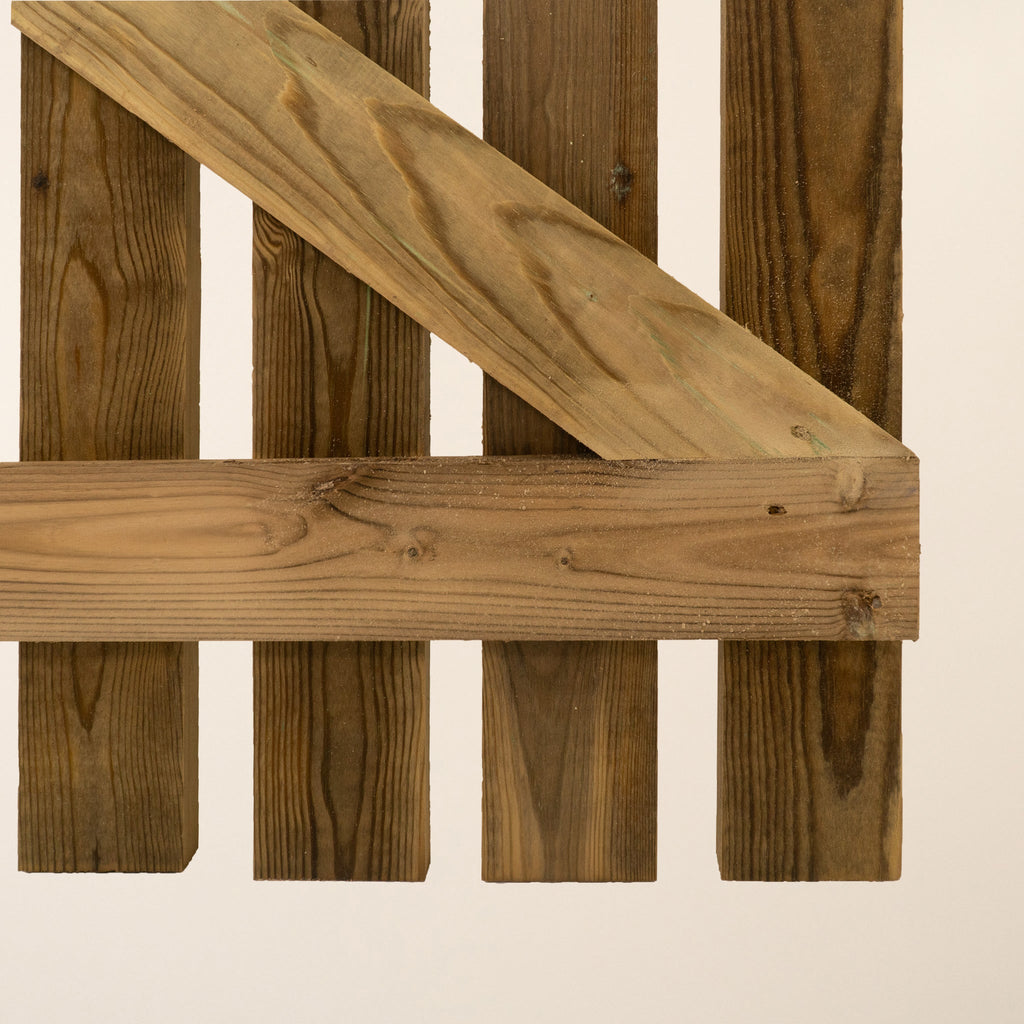 Picket Side Gate Round Top 0.6m Height