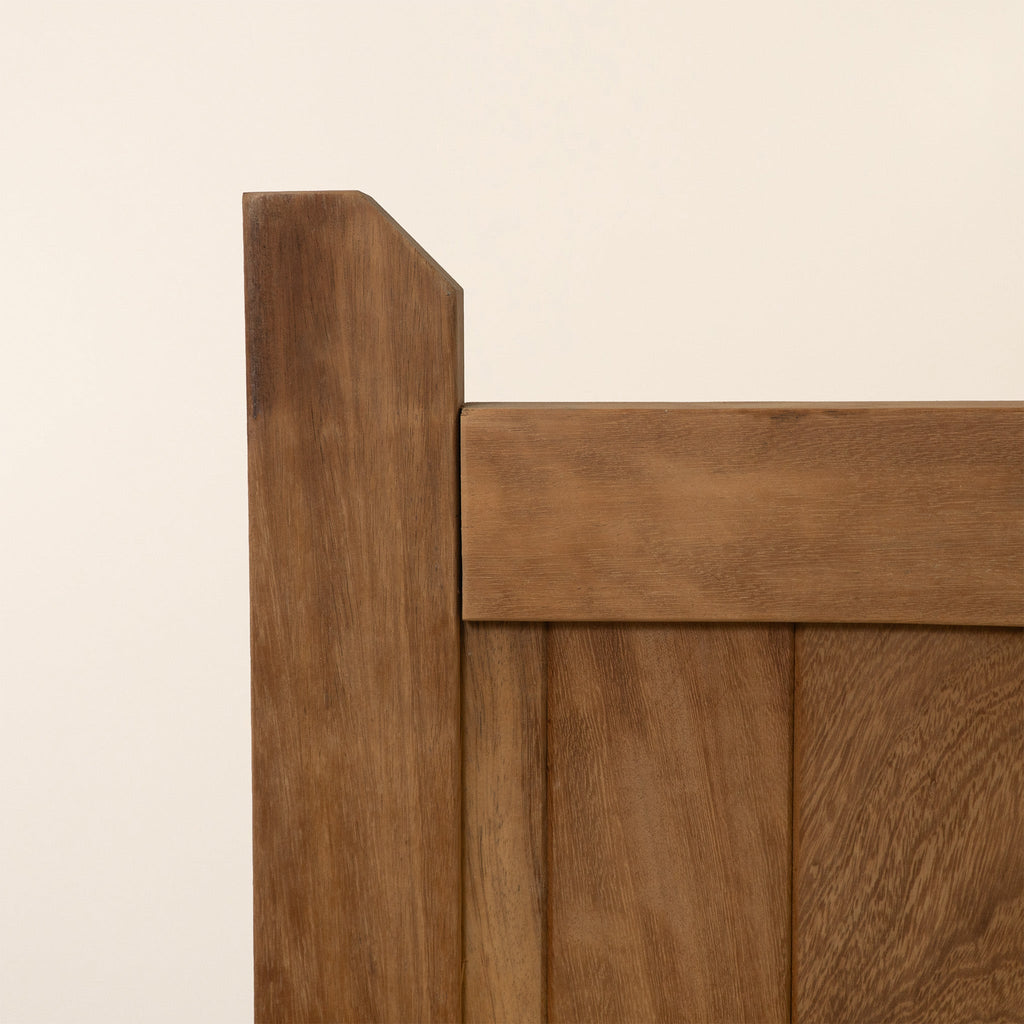 Iroko Swan Neck Driveway Gate Pair