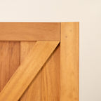 Iroko Solid Garage Door Pair