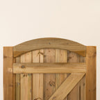 Scandinavian Redwood Arch Top Gate (2.1m High)