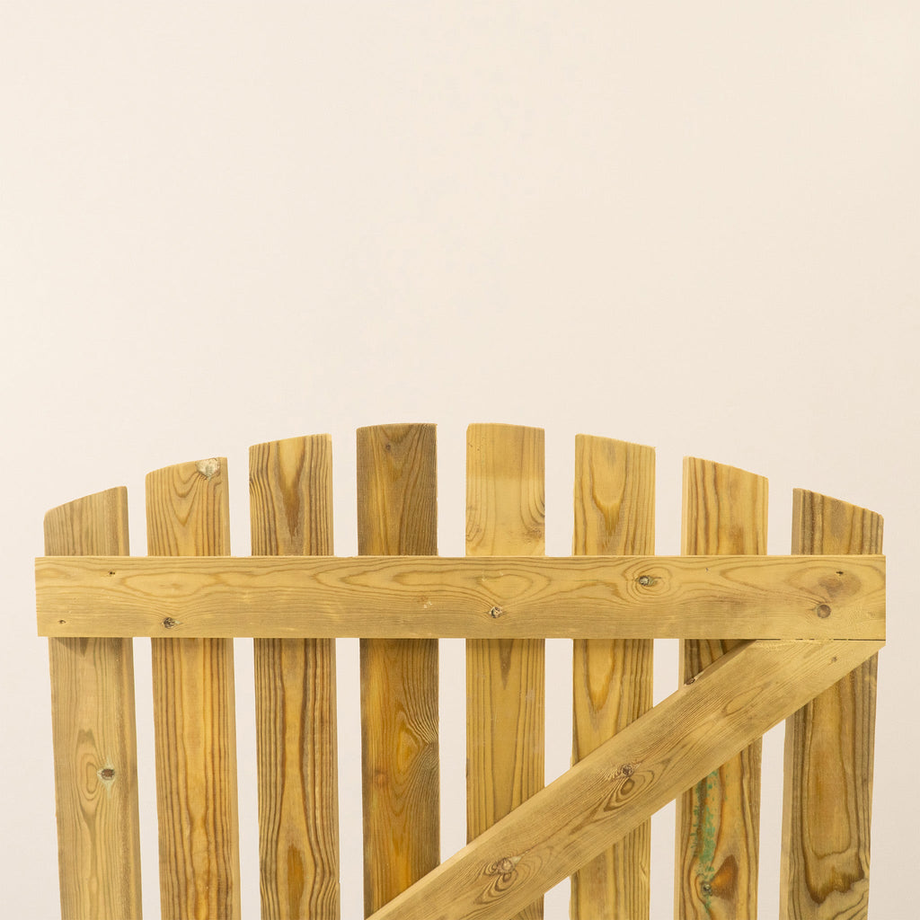 Premium Curved Top Picket Gate (1.5m High)