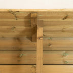 Scandinavian Redwood Half-Round Garden Planter