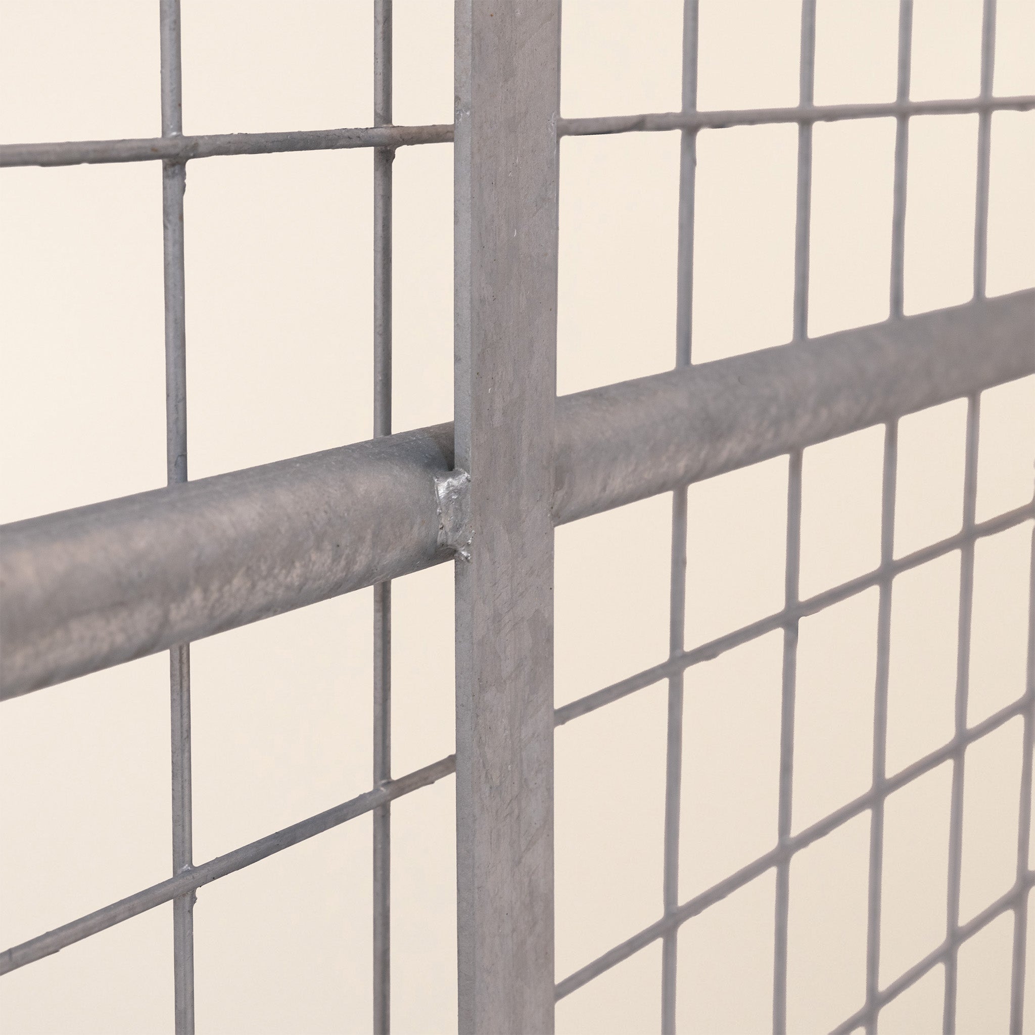 IAE Galvanised Steel 5-Rail Half-Meshed Gate