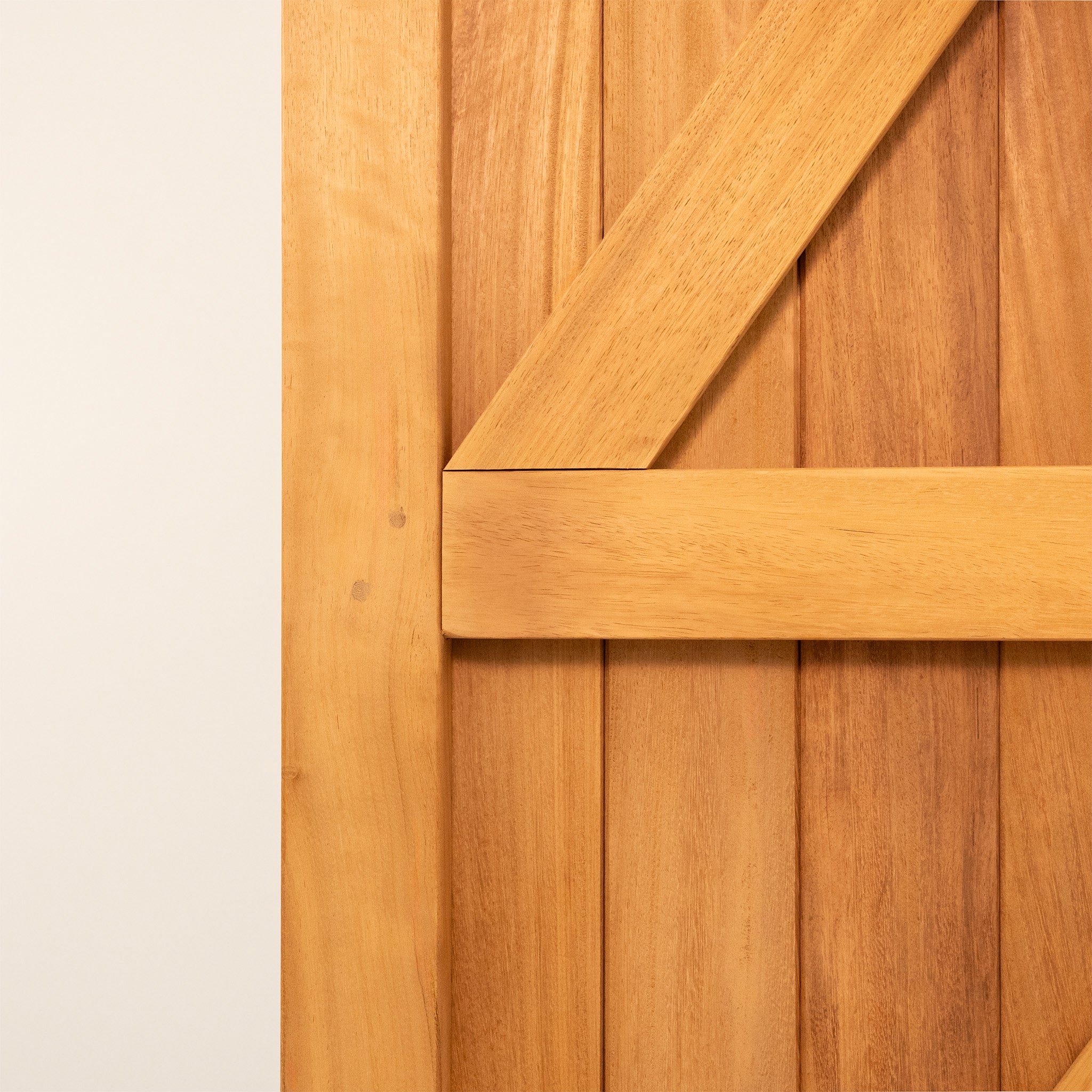 Croyde Iroko Mortise & Tenon Driveway Gate Pair