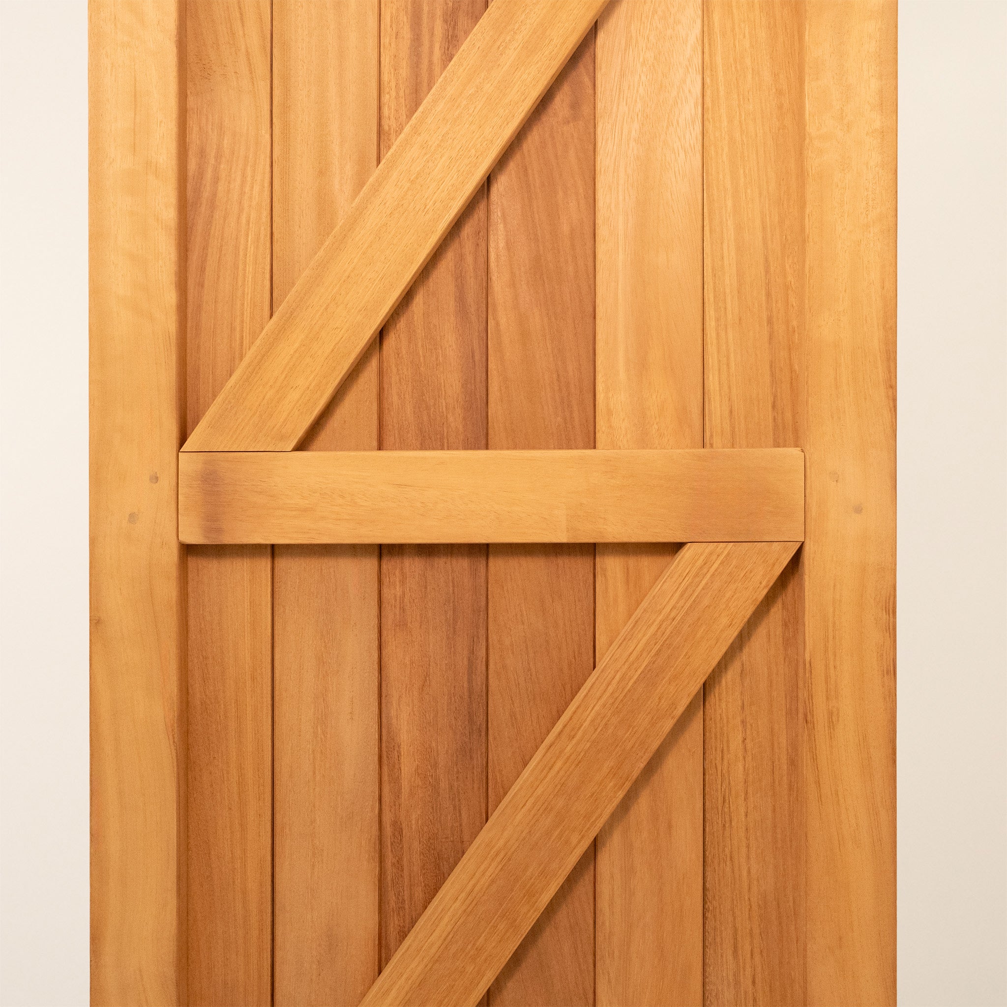 Croyde Iroko Mortise & Tenon Driveway Gate Pair