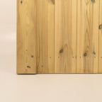 Cottage Scandinavian Redwood Sliding Driveway Gate