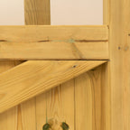 Cottage Scandinavian Redwood Sliding Driveway Gate