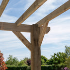 Wooden Pergola - Flat & Open Roof