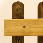 Portable Freestanding Scandinavian Redwood Treated Picket Fence Panel