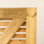 Scandinavian Redwood 3/4 & 1/4 Split Slatted Gate