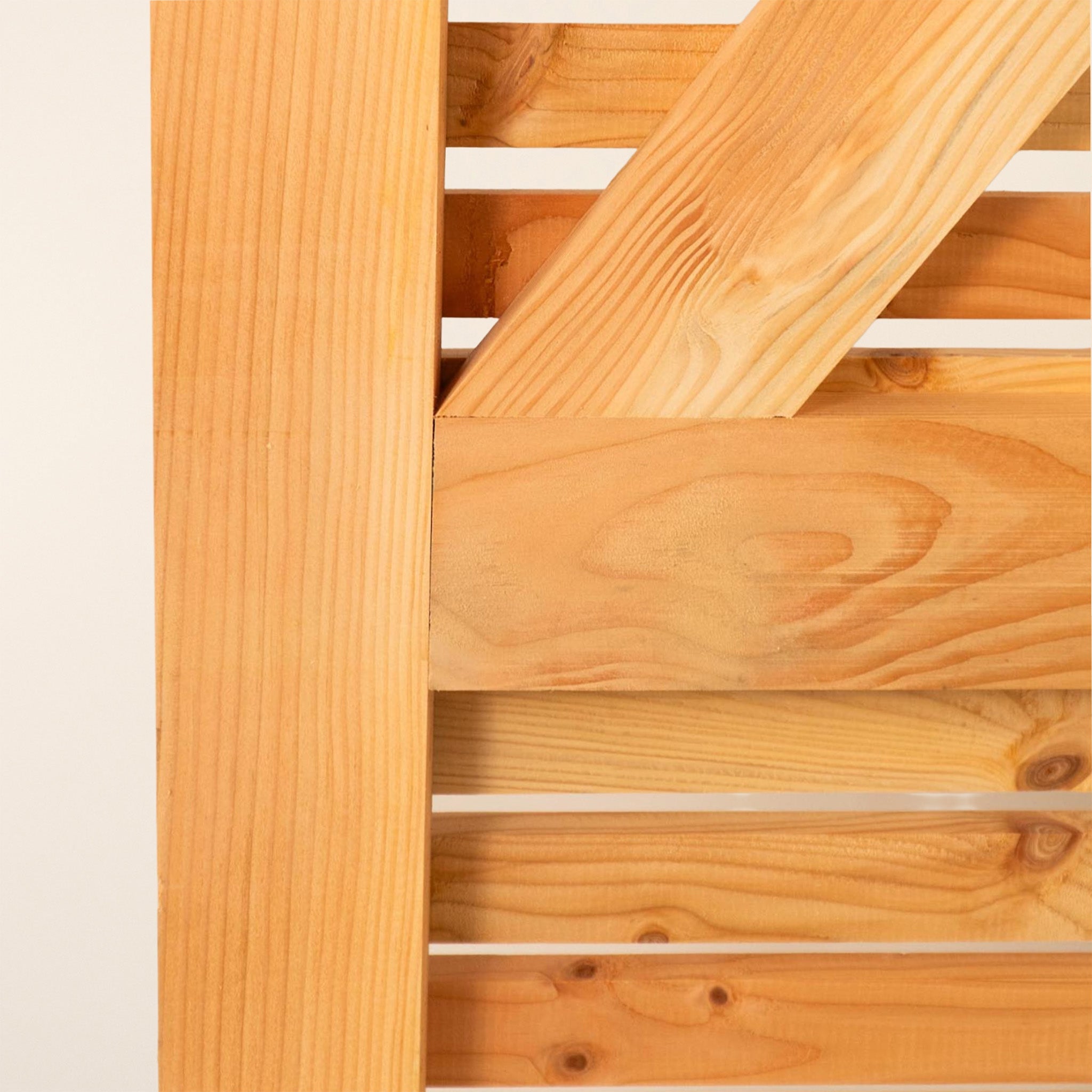 Larch Slatted Gate (with bracing)