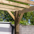 Wooden Pergola - Flat & Open Roof