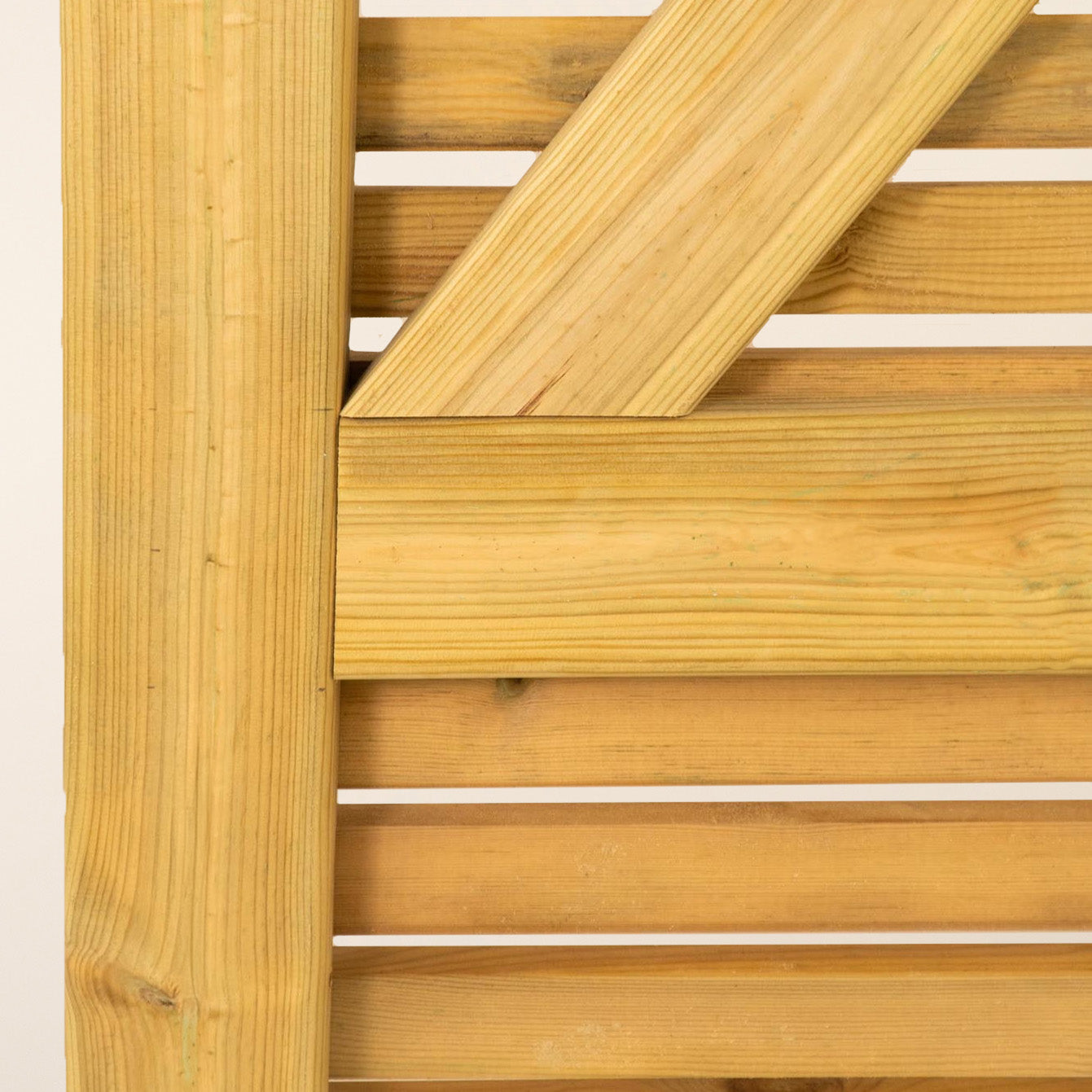 Scandinavian Redwood Slatted Single Gate