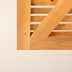 Larch Single Slatted Gate