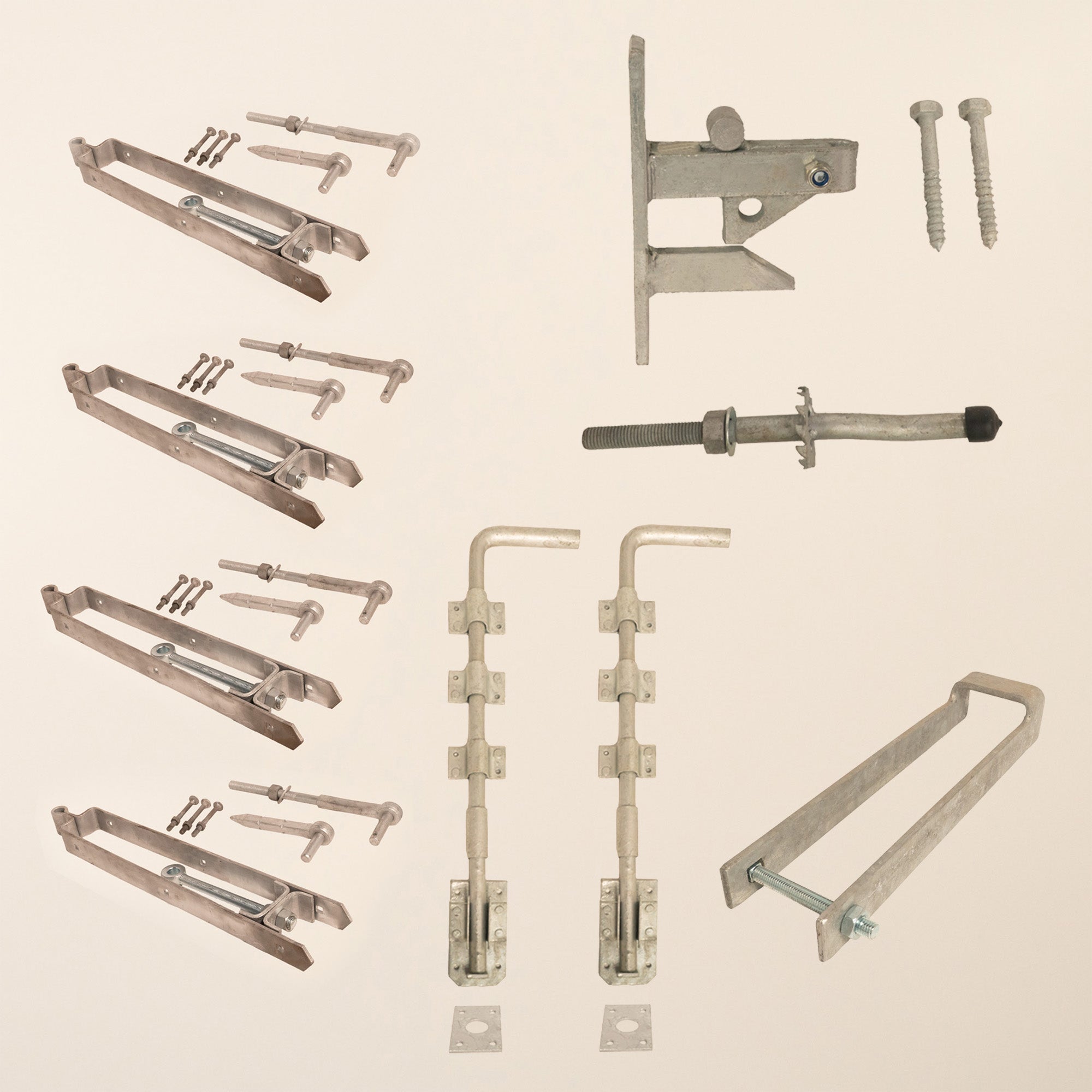 Diamond Brace Gate (As A Pair) - Ironwork Bundle Galvanised (2 x 24" Galvanised)