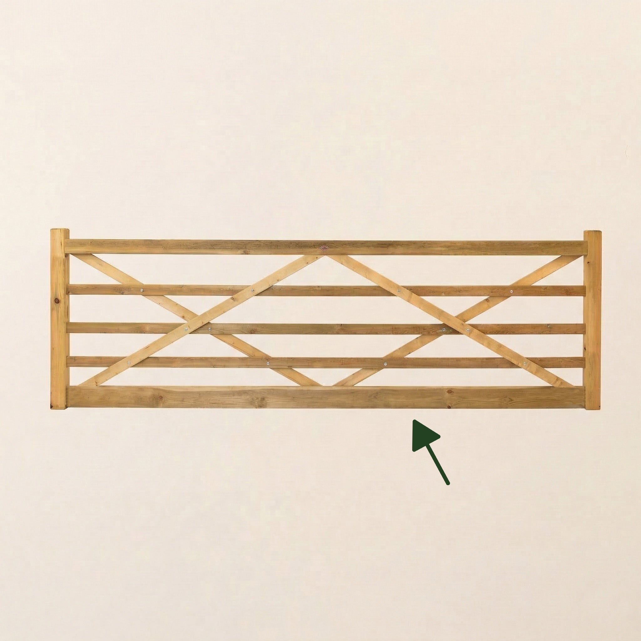 Redwood Thicker Bottom Rail for Gates (Allows for Automation - 5 Bar)