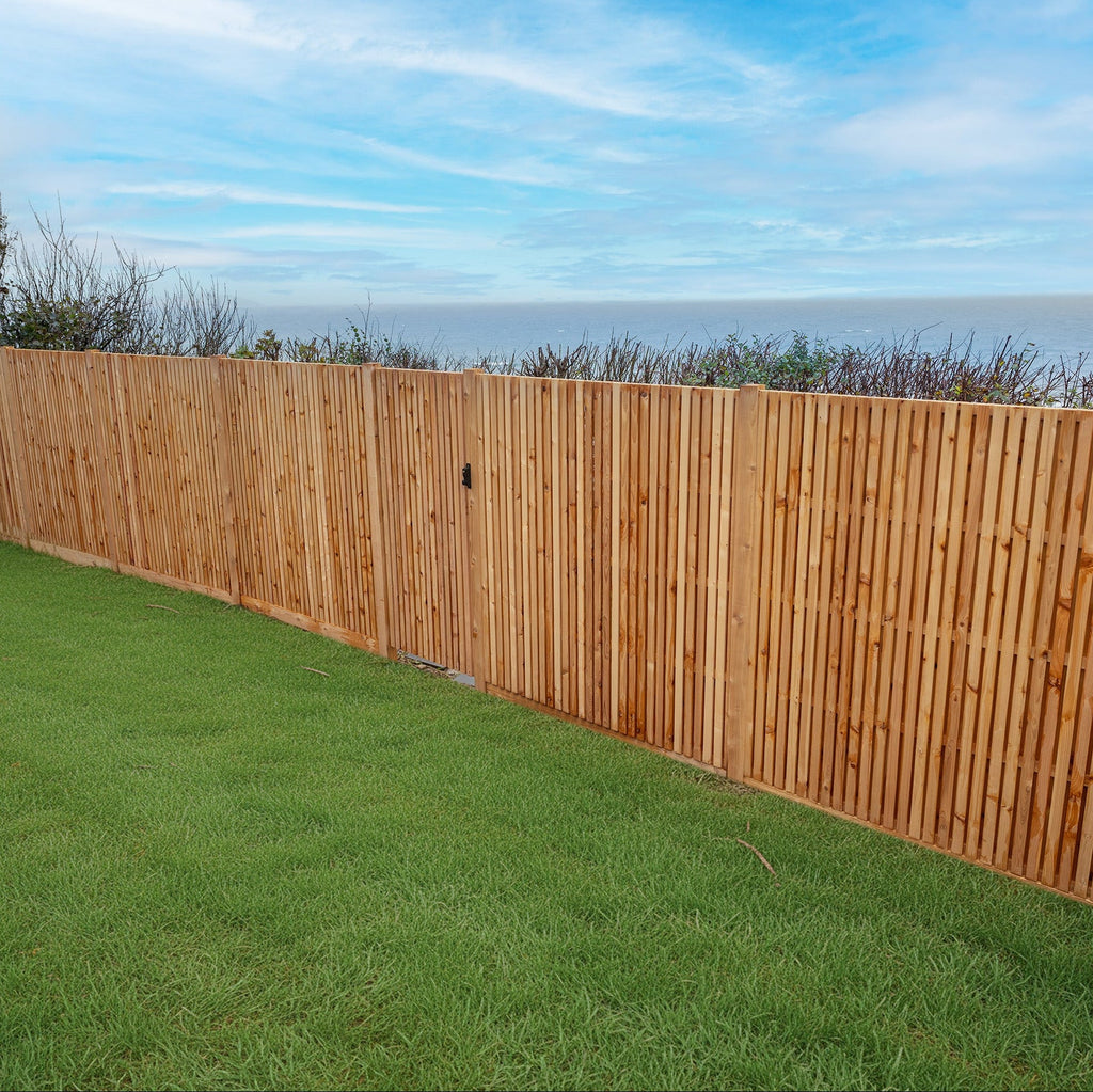 Double Sided Planed Cedar / Larch Slatted Panel (Vertical)