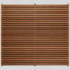 Canadian Cedar Slatted Fence Panels - Double Sided
