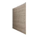Double Sided European Larch Slatted Fence Panels