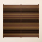 Iroko Slatted Fence Panels (Double Sided)