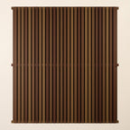 Iroko Slatted Fence Panels (Double Sided)