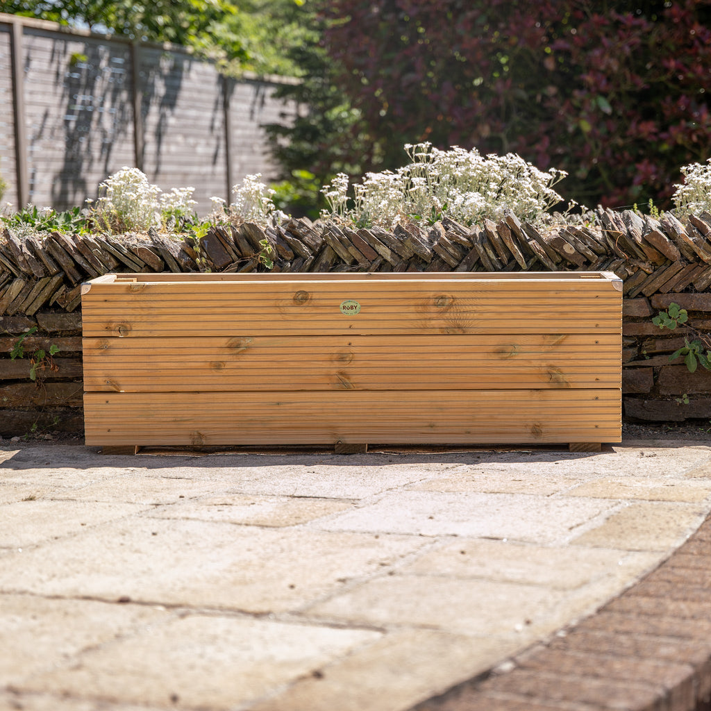 Scandinavian Redwood Decking Planter