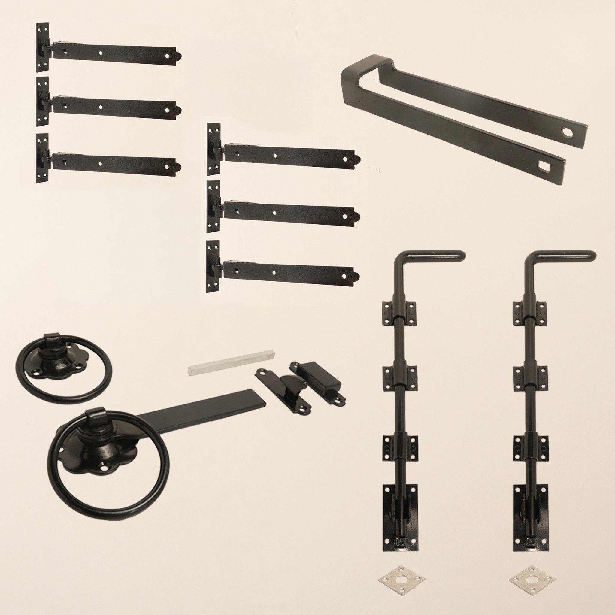 Entrance Gate Ironwork Bundle Epoxy Black or Galvanised (3x 14")