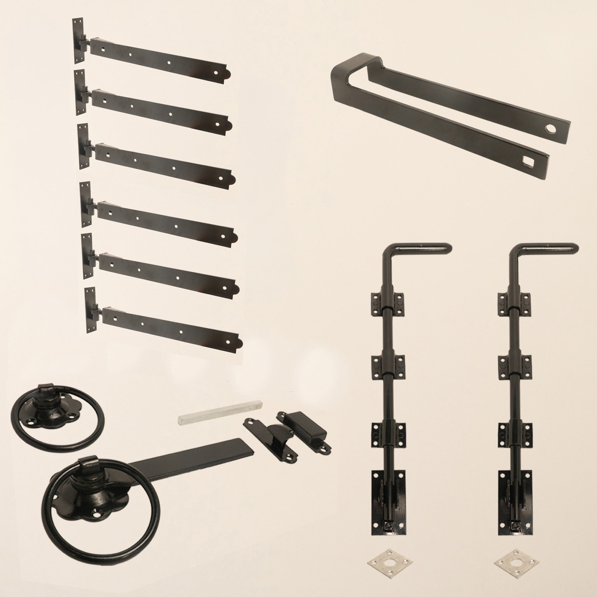 Entrance Gate Ironwork Bundle Epoxy Black or Galvanised (3x 18")