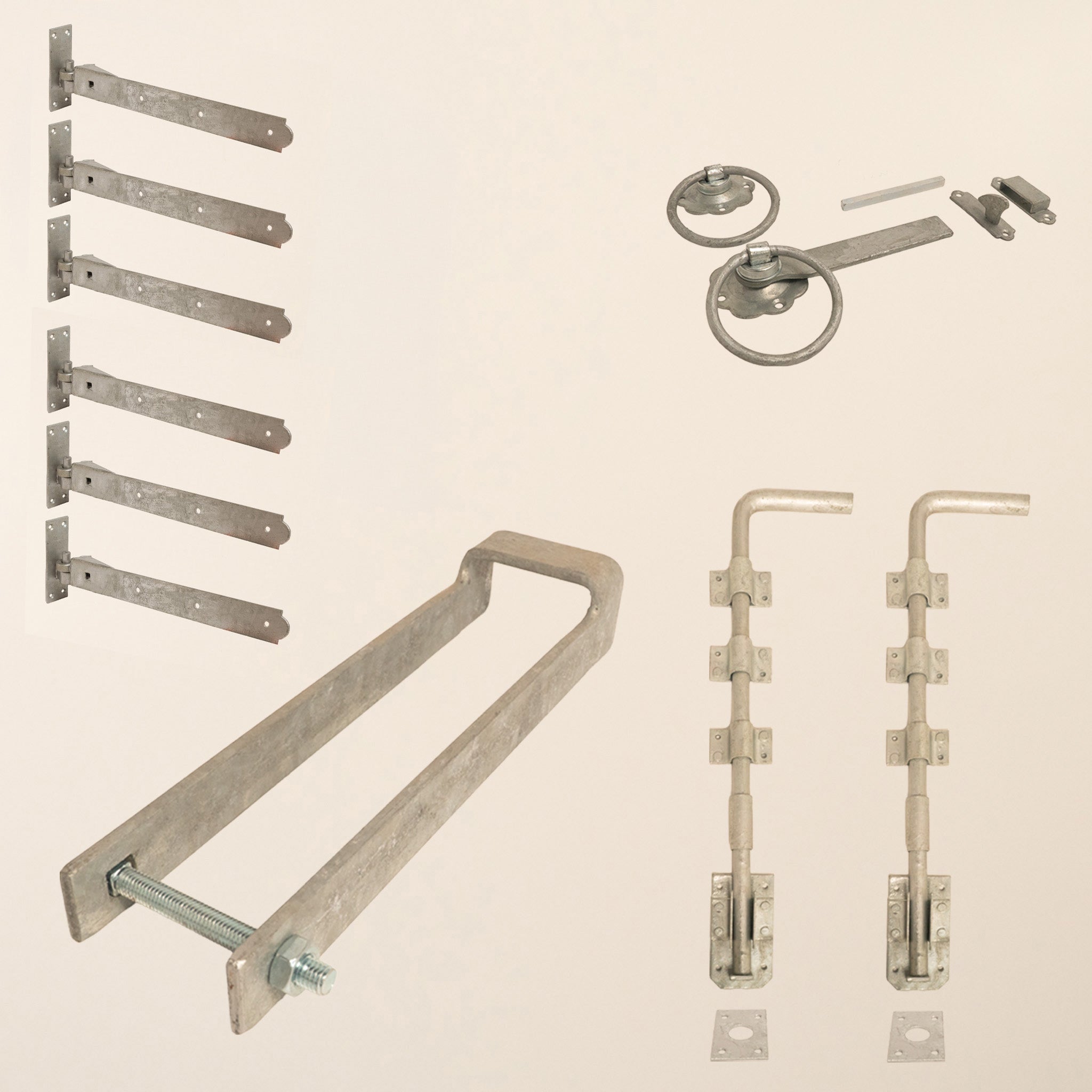 Entrance Gate Ironwork Bundle Epoxy Black or Galvanised (3x 18")