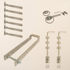 Galvanised or Epoxy Black Metal Entrance Gate Ironwork Bundle (3x 24")