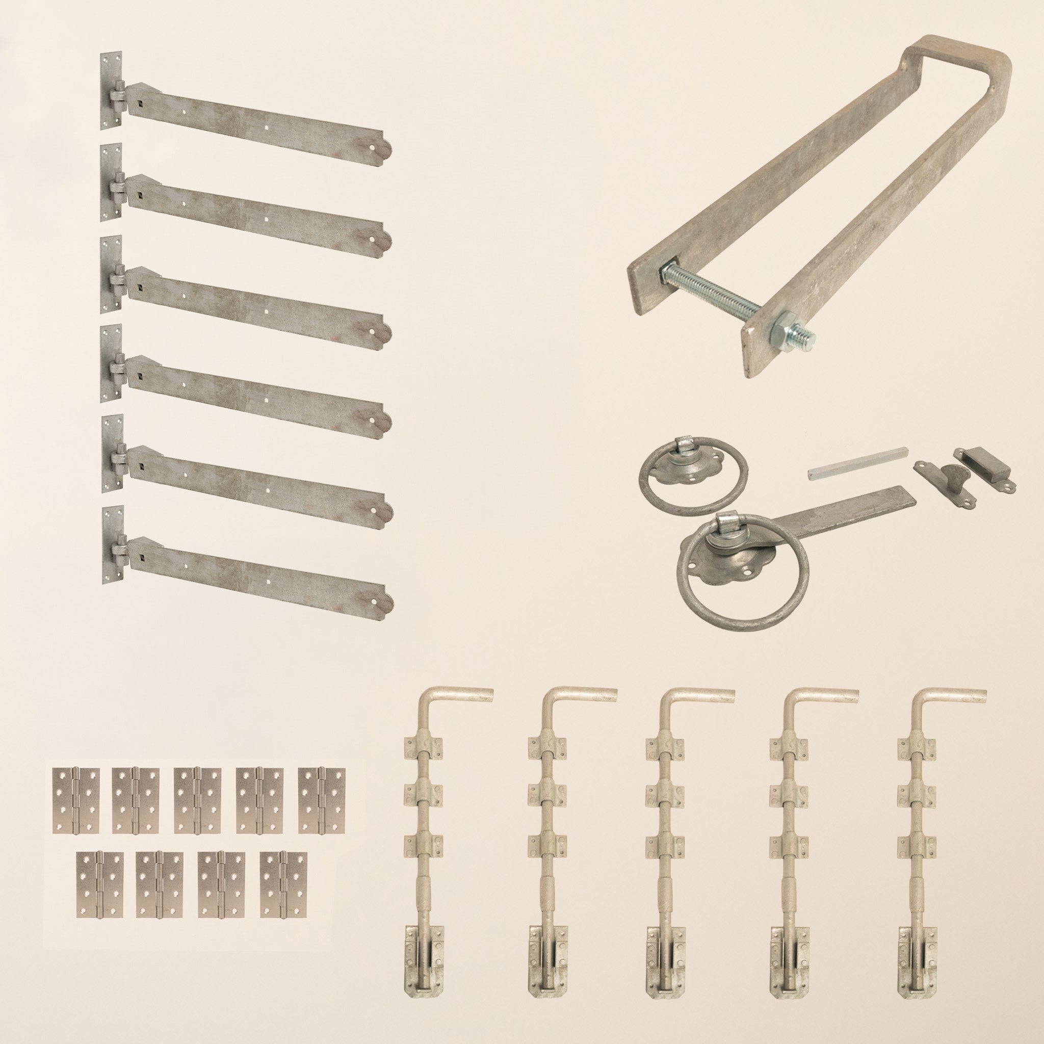 5 Leaf Bifold Entrance Gate Galvanised Ironwork Bundle