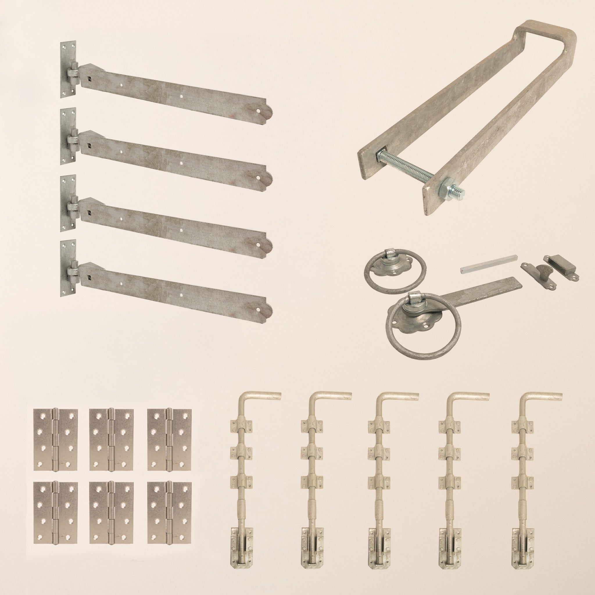5 Leaf Bifold Entrance Gate Galvanised Ironwork Bundle
