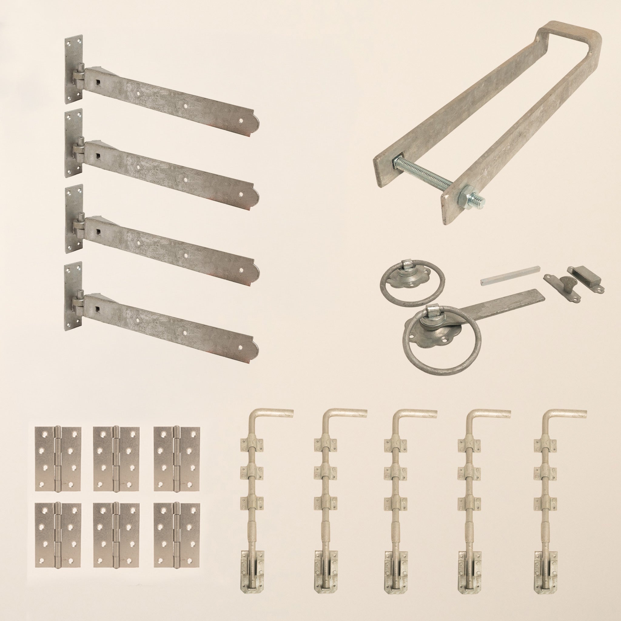 5 Leaf Bifold Entrance Gate Galvanised Ironwork Bundle