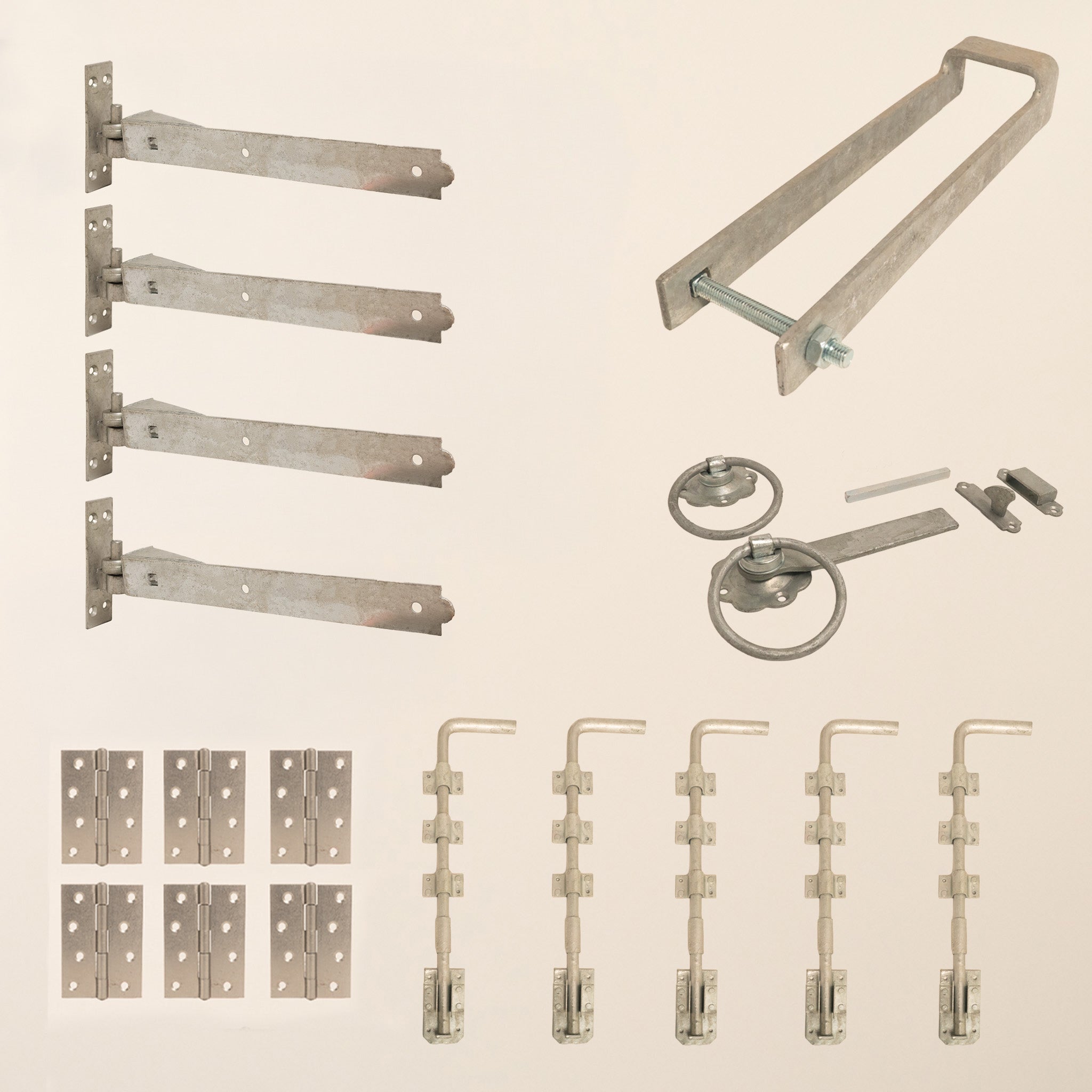 5 Leaf Bifold Entrance Gate Galvanised Ironwork Bundle