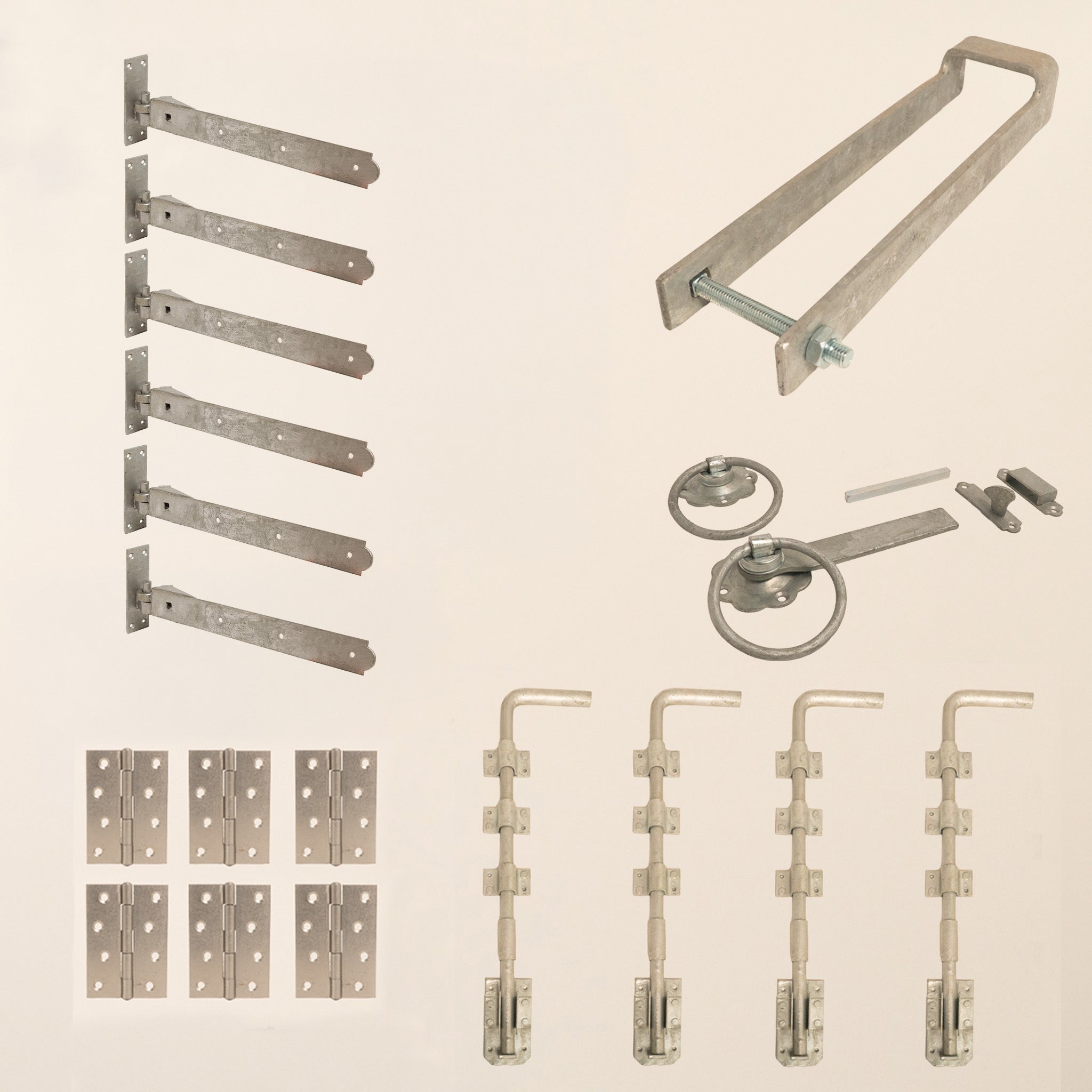 4 Leaf Bifold Entrance Gate Galvanised Ironwork Bundle