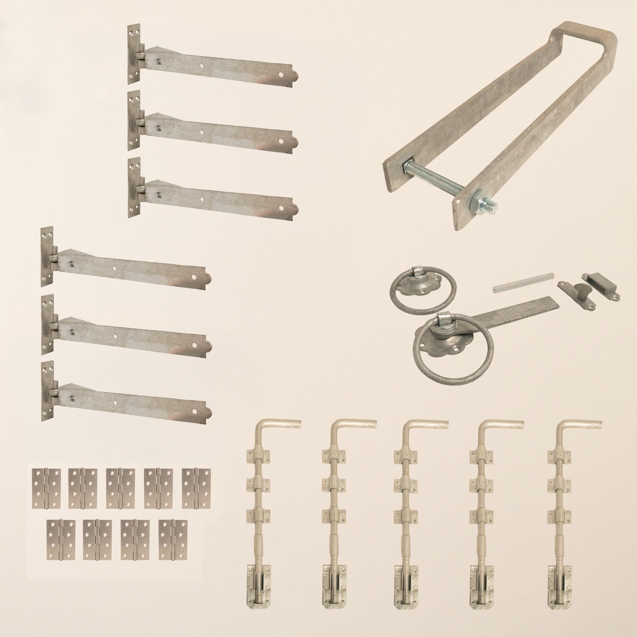 5 Leaf Bifold Entrance Gate Galvanised Ironwork Bundle