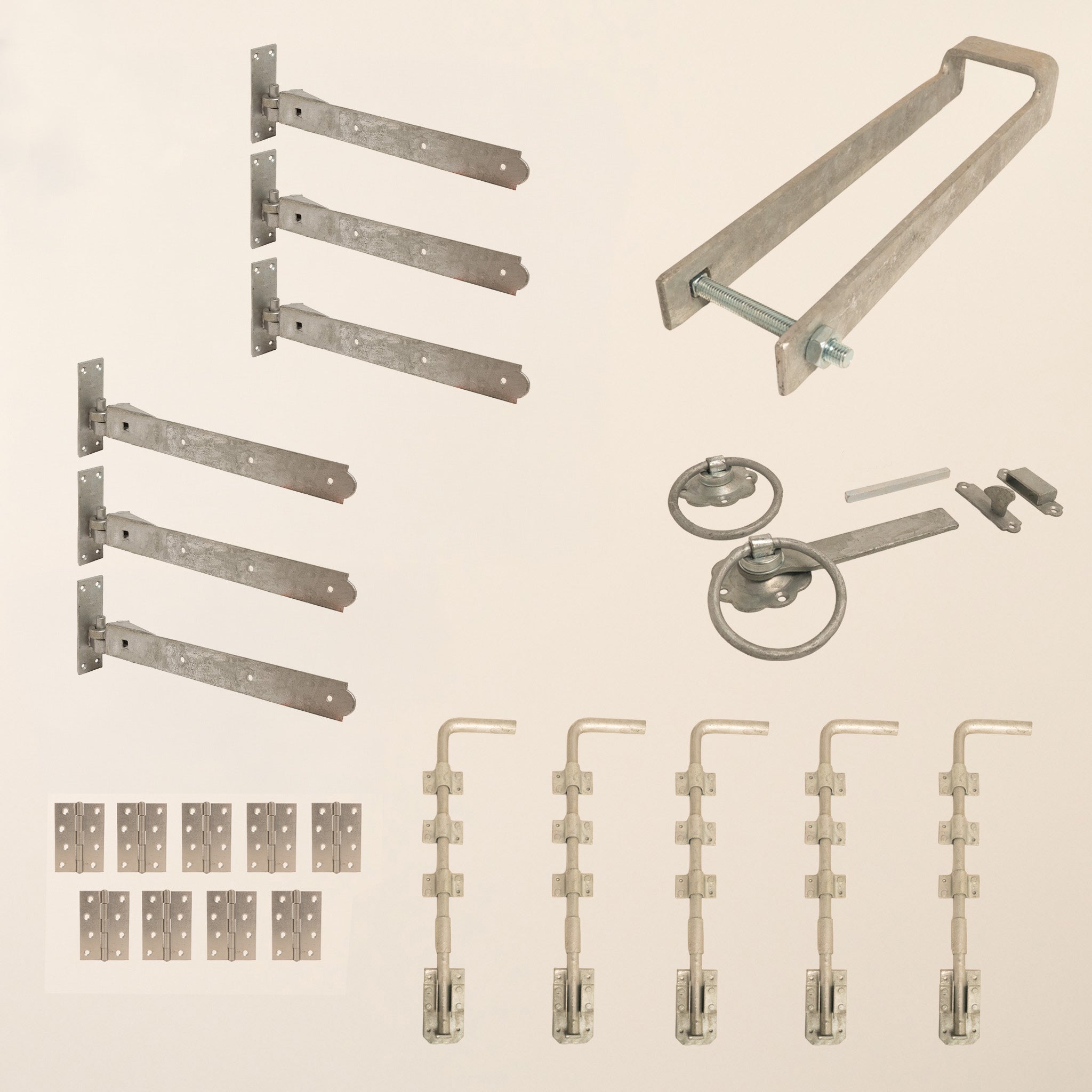 5 Leaf Bifold Entrance Gate Galvanised Ironwork Bundle