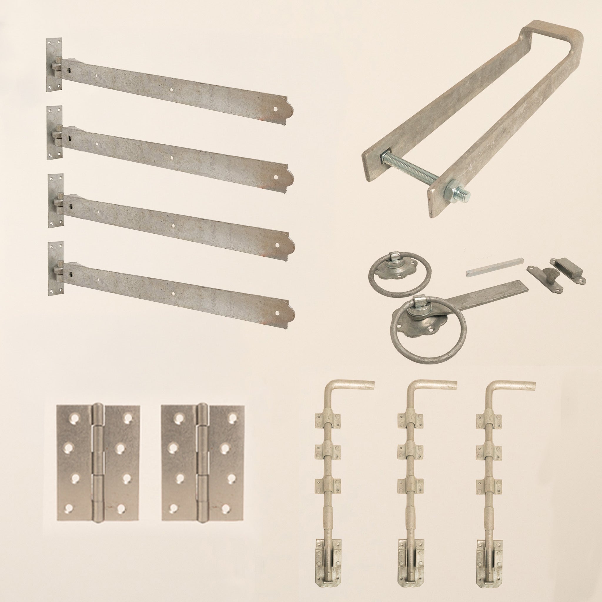 3 Leaf Bifold Entrance Gate Galvanised Ironwork Bundle (2 x 48")