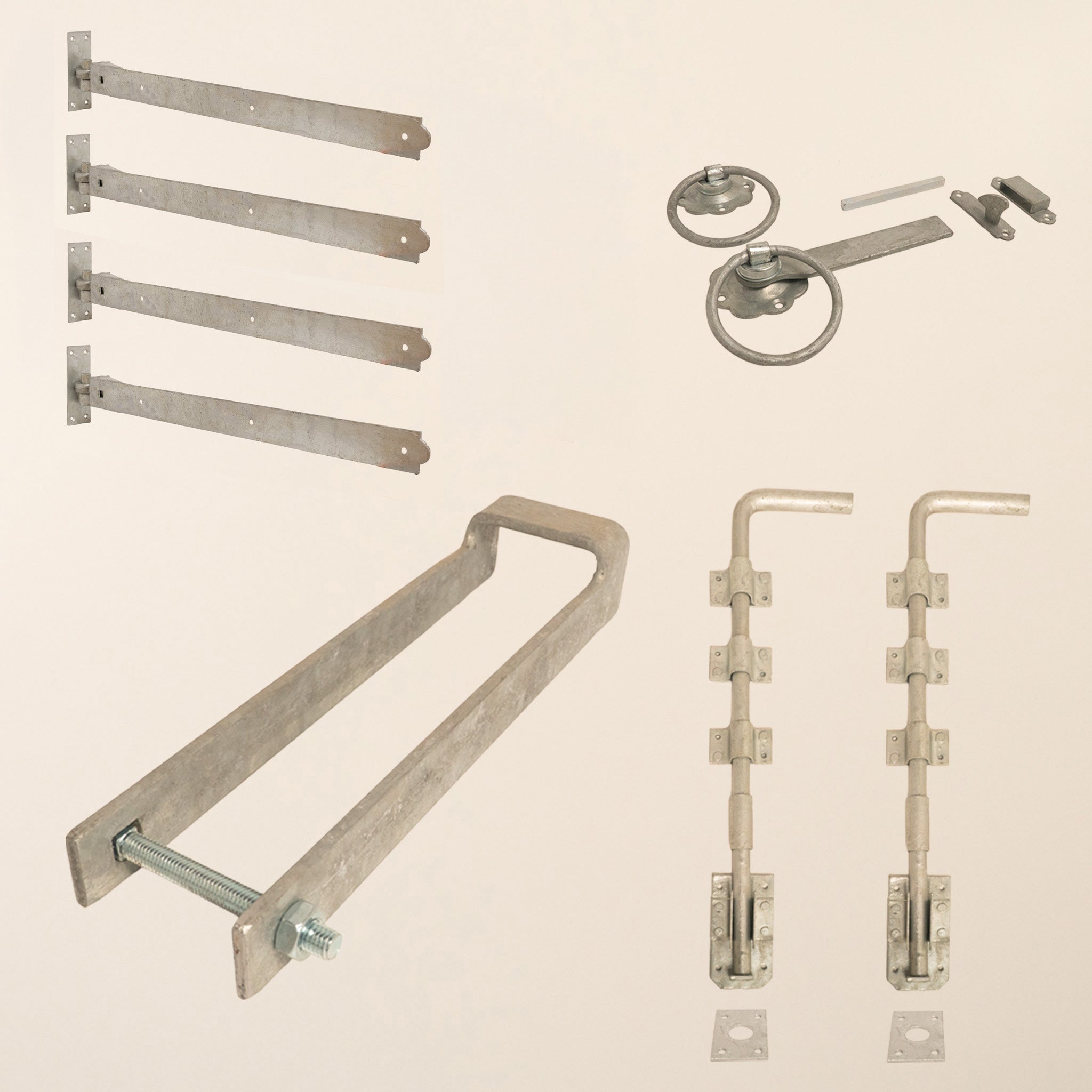 Entrance Gates (Equal Pair) Ironwork Bundle Galvanised (2 x 30")