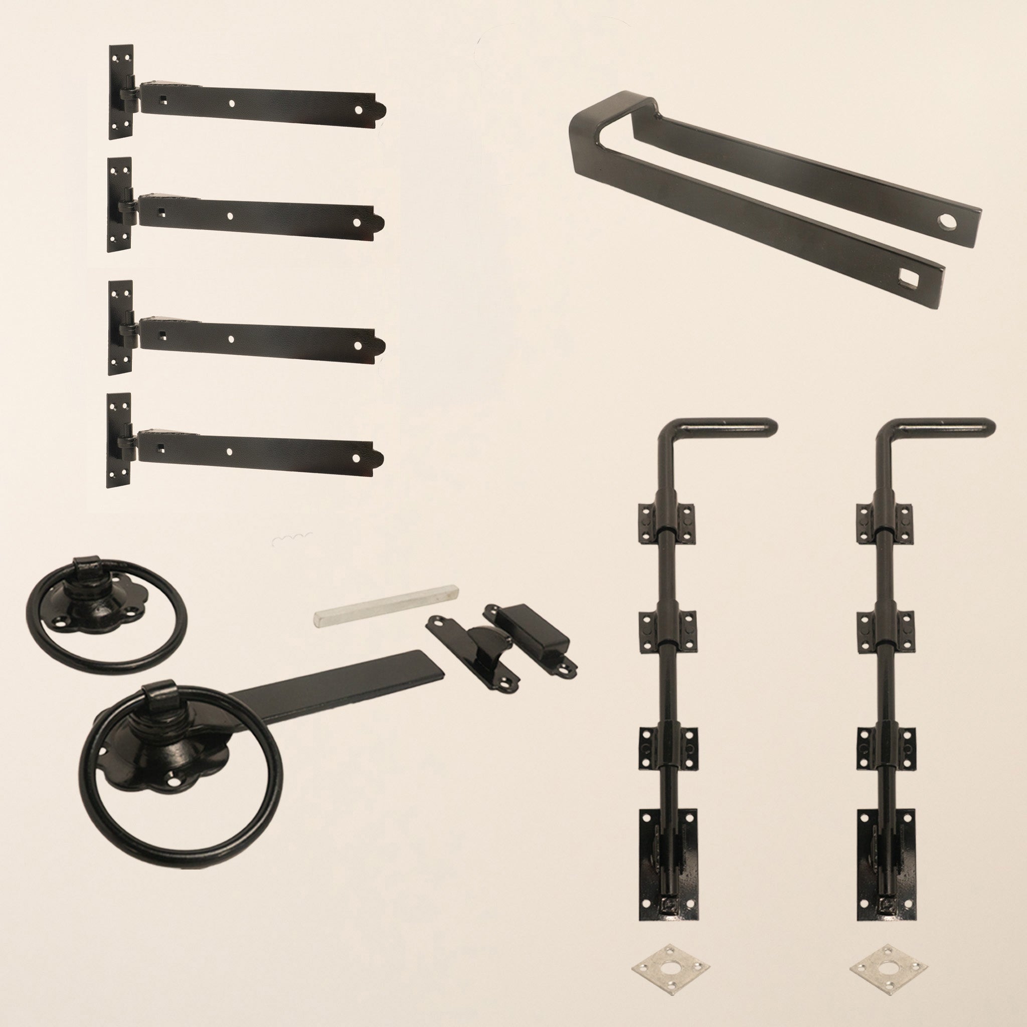 Entrance Gate Ironwork Bundle Epoxy Black or Galvanised (2x 18")