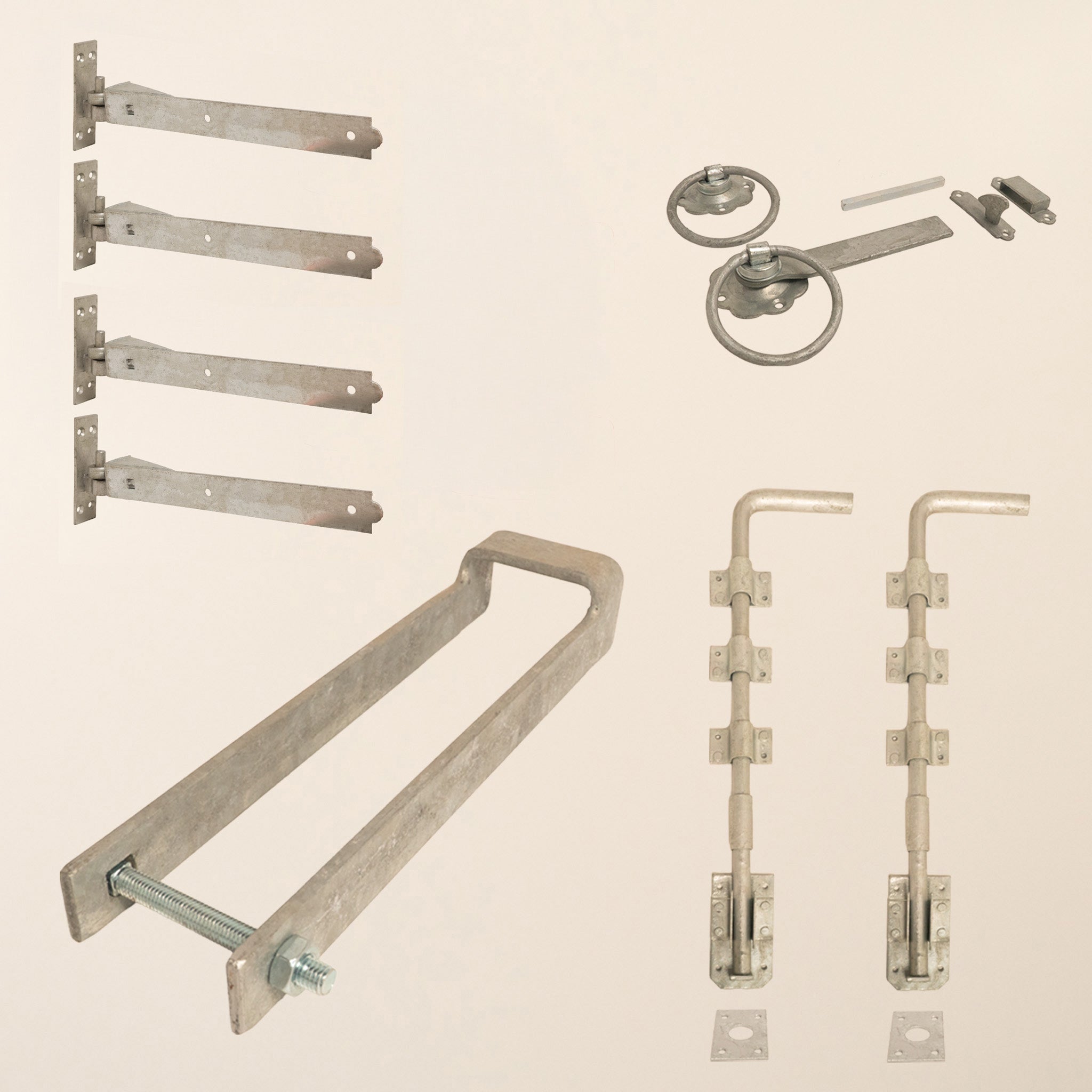 Entrance Gate Ironwork Bundle Epoxy Black or Galvanised (2x 14")