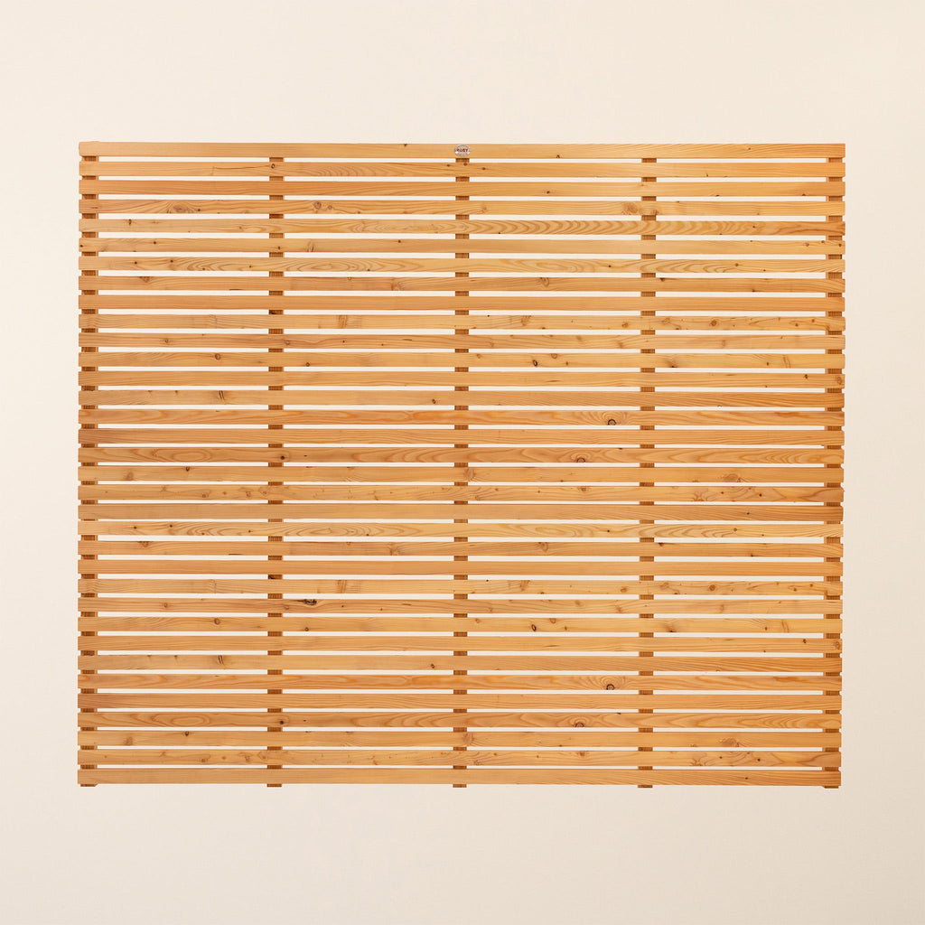 European Larch Slatted Fence Panels