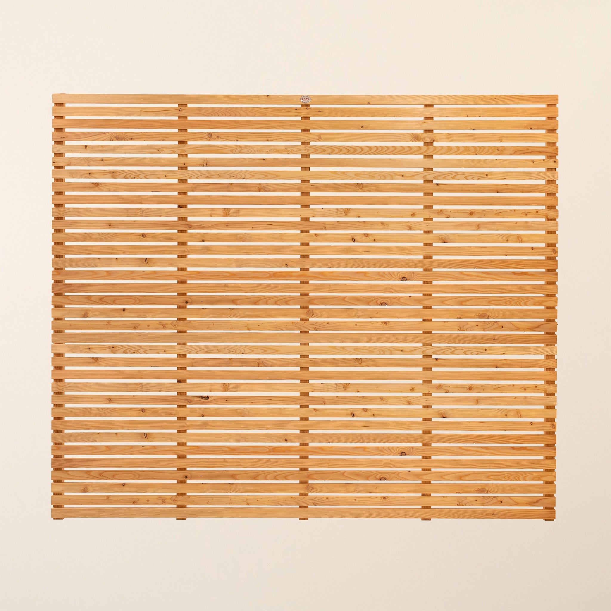 European Larch Slatted Fence Panels