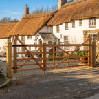 Exbourne Iroko Hardwood Curved Heel Gate