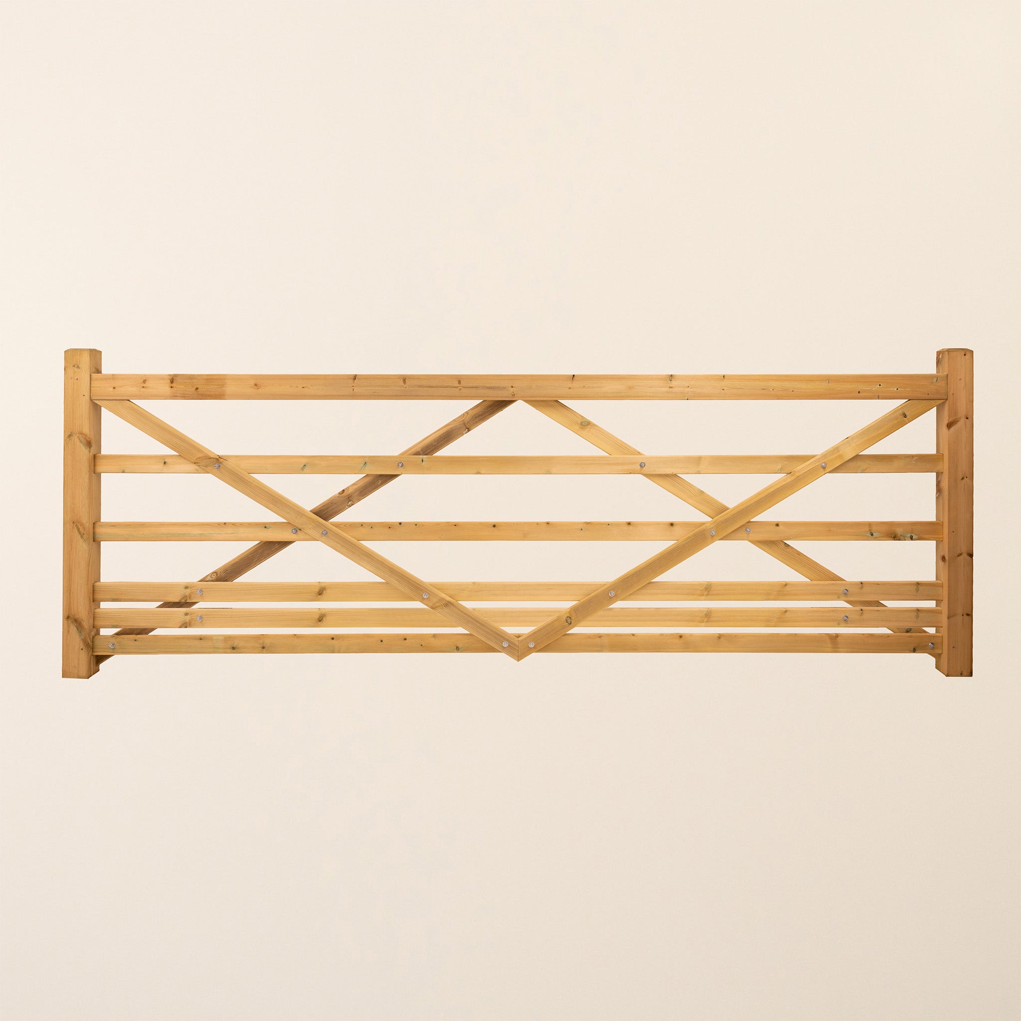 Extra Bottom Bar Diamond Brace Planed Gate
