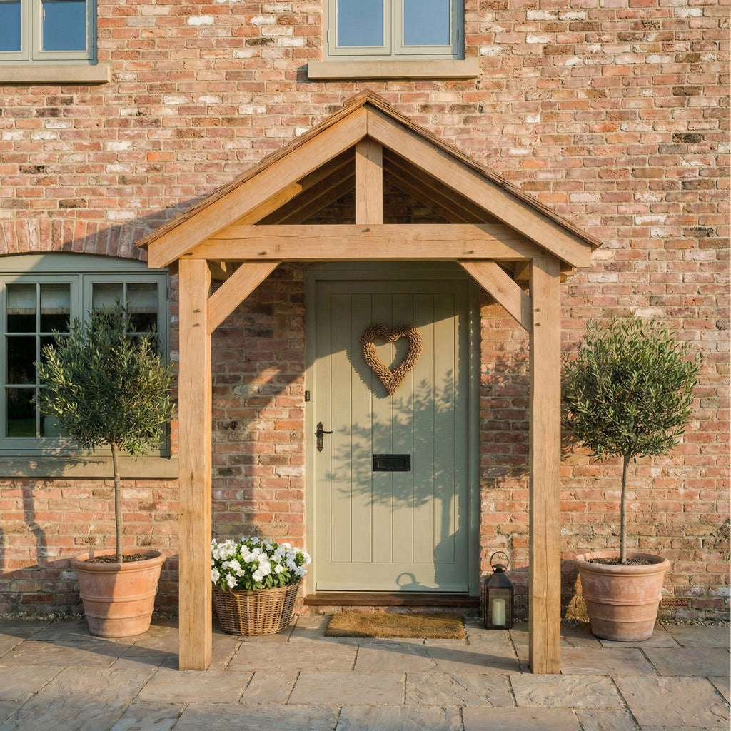 Apex Featheredge Roof Full Height Pressure-Treated Porch (2 Posts)