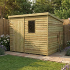 Ruby Felt Roof Featheredge Pent Shed