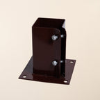 Epoxy Brown Fence Post Holder Bolt Down (Various sizes)