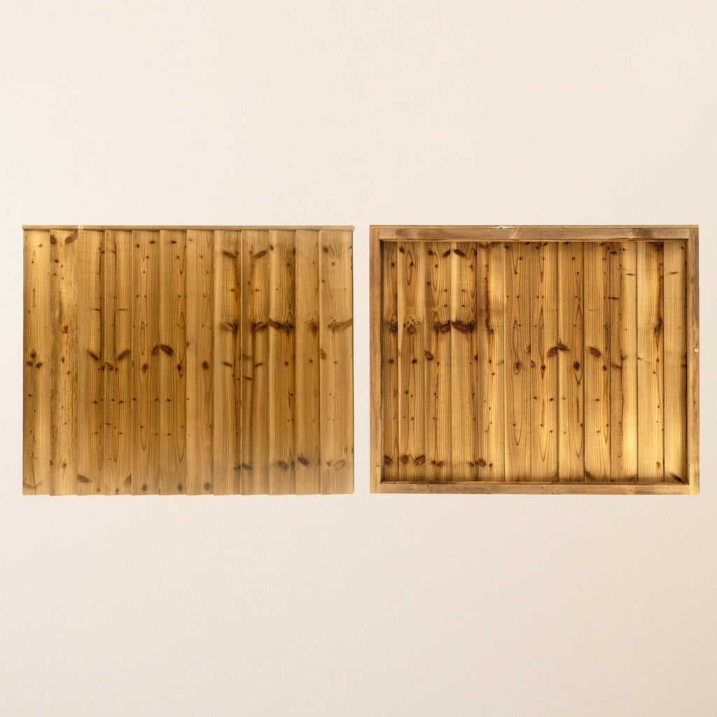 Premium Featheredge Pressure Treated Fence Panels (1.8m Wide - Various Height Options)