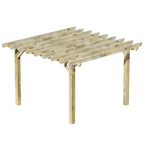 Wooden Pergola - Flat & Open Roof